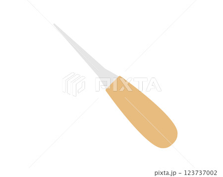 目打ちや千枚通しをイメージしたイラスト 目打ちや千枚通しをイメージしたイラスト 123737002
