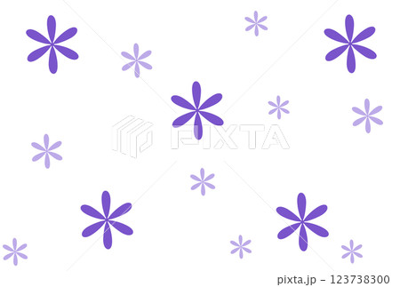 紫のシンプルな花の背景素材 123738300