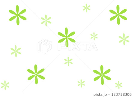 黄緑色のシンプルな花の背景素材 123738306