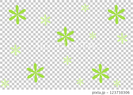 Yellow-green simple flower background material 123738306