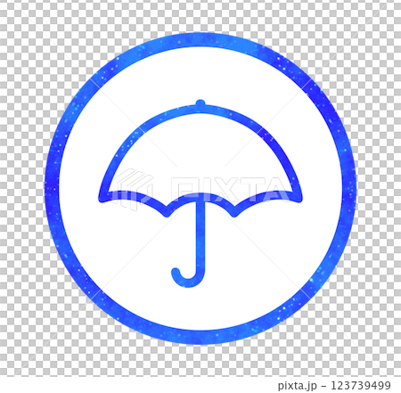 Blue starry sky | Umbrella icon Blue starry sky | Umbrella icon 123739499