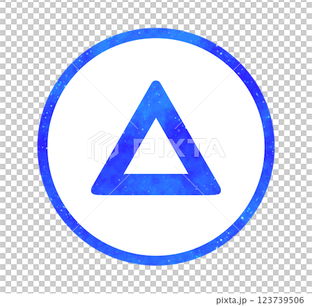 Blue starry sky | Simple triangle mark Blue starry sky | Simple triangle mark 123739506