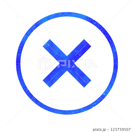 青い星空|バツマーク 青い星空|バツマーク 123739507