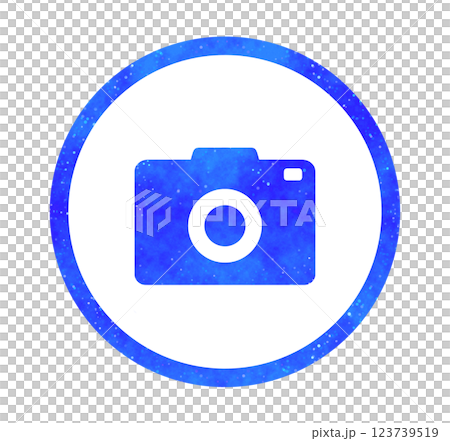Blue starry sky | Camera icon 123739519