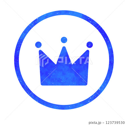 青い星空｜王冠アイコン 123739530