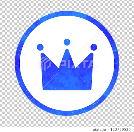 青い星空｜王冠アイコン 123739530