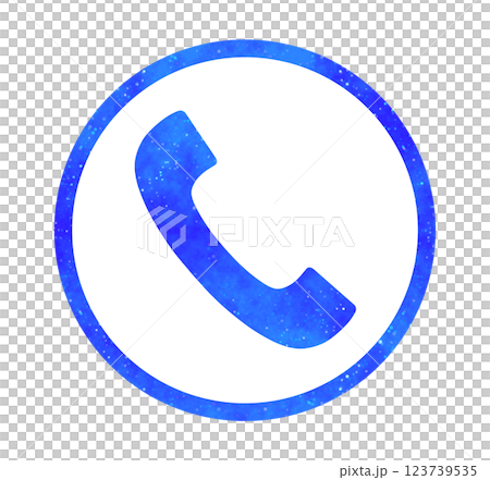 Blue starry sky | Phone icon 123739535