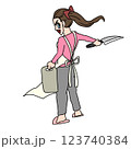料理する女性 123740384