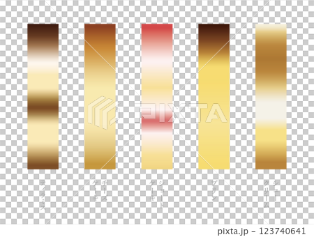 A gradation set inspired by sweets 123740641