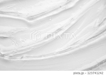 Transparent clear liquid serum gel cosmetic texture background Transparent clear liquid serum gel cosmetic texture background 123741242
