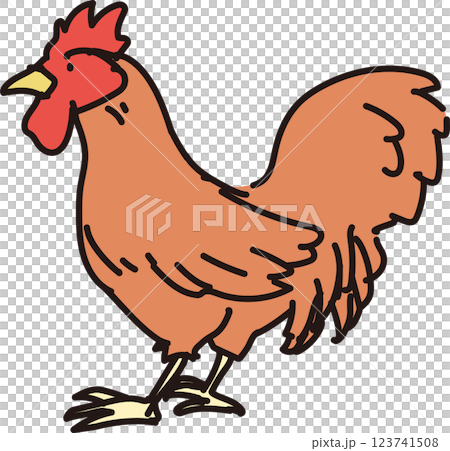 Chicken farming farmer 123741508