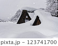 白川郷の大雪 123741700