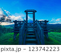 空に続く階段【富士山（十里木高原展望台）静岡県裾野市須山】 123742223