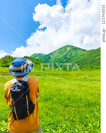 夏の火打山・妙高山登山（天狗の庭から火打山を望む） 123743055
