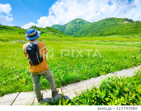 夏の火打山・妙高山登山(天狗の庭から火打山を望む) 夏の火打山・妙高山登山(天狗の庭から火打山を望む) 123743060
