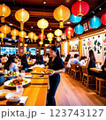 居酒屋の店内 123743127