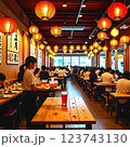 居酒屋の店内 123743130
