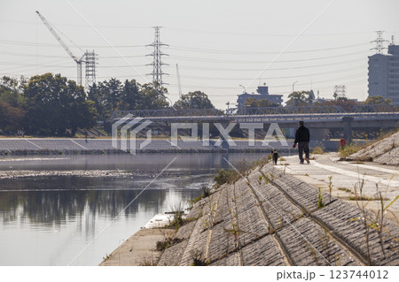川岸の遊歩道 川岸の遊歩道 123744012