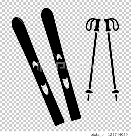 スキーのアイコン 123744029