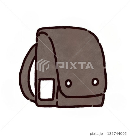 ランドセルのイラスト、素材、入学式、小学校 123744095