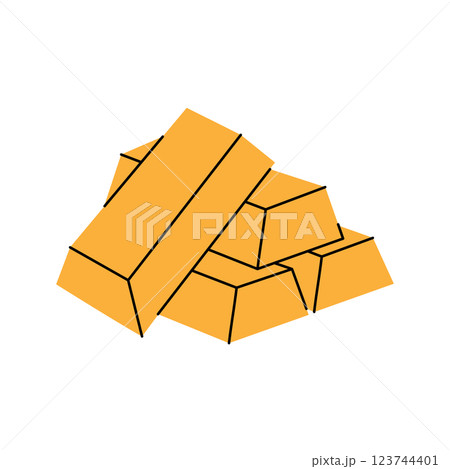 Gold bars. Money investment and business commerce. Vector illustration. Gold bars. Money investment and business commerce. Vector illustration. 123744401
