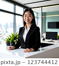 オフィスでのシーン 123744412