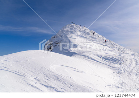 厳冬期の谷川岳・トマノ耳 123744474