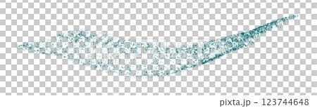 Separate green crayon brush strokes on transparent background. 123744648