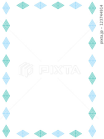 縁取りフレーム　模様 123744914