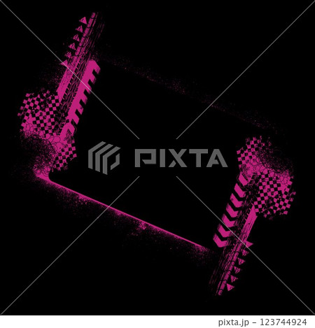 Pink grunge race frame background 123744924