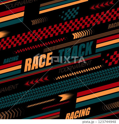 Sport colourful flags lines black poster 123744948