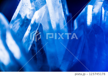 Blue crystal texture and background. Beautiful abstract background. Blue crystal texture and background. Beautiful abstract background. 123745178
