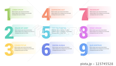 Numbers with Place for Text 123745528