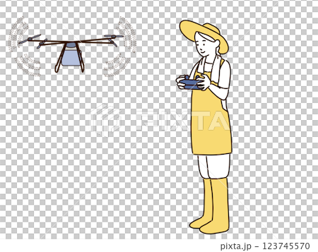 農業の効率化 スマート農業 農業の効率化 スマート農業 123745570