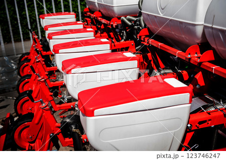 Modern agricultural machinery and equipment. Industrial details. Modern agricultural machinery and equipment. Industrial details. 123746247