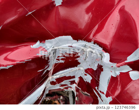 Abandoned cars after accidents in a dense overgrown setting Abandoned cars after accidents in a dense overgrown setting 123746396
