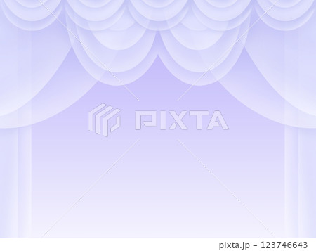 カーテンの背景　B-4 123746643
