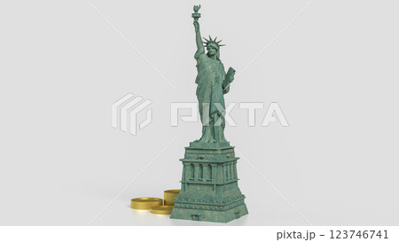 The Statue of Liberty for Business concept 3d Rendering. 123746741