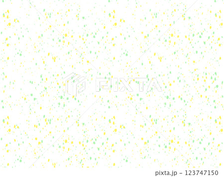 インクを飛び散らせたような黄色と緑の点描背景 インクを飛び散らせたような黄色と緑の点描背景 123747150