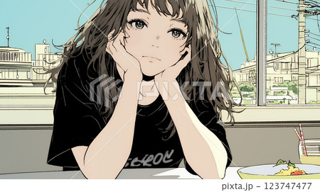心配事があって食が進まない女性