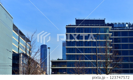 Warsaw, Poland. 22 February 2025. Construction of a modern, green, multifunctional quarter of Wola. Towarowa 22 is a city-forming project implemented by AFI Europe, Echo Investment and Archicom. 123747572