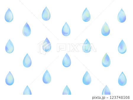 水彩風しずく背景素材 水彩風しずく背景素材 123748108