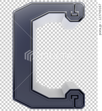 3D rendered illustration. Decorative shady font. Art lettering. 123749167