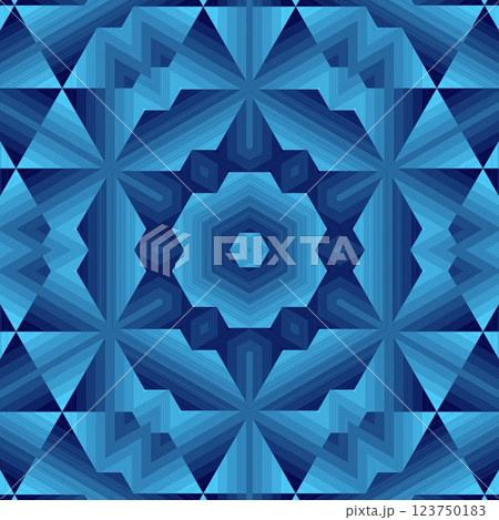 Abstract polygonal dark blue geometric patterns for technology related background. Science fiction fantasy art especially made for network, web, cyberspace, big data, artificial intelligence concept 123750183