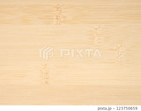 Textured wood grain background with bamboo beige pattern and copy space 123750659