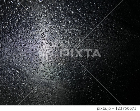 傘の水滴 傘の水滴 123750673