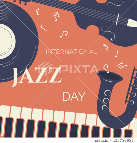 jazz music poster design 123750955