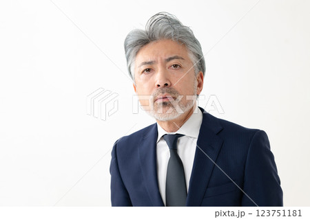 スーツ姿の男性　ビジネスマン　実業家 123751181