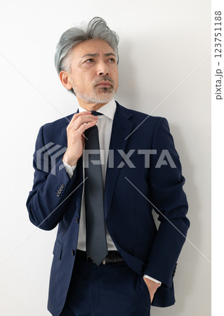 スーツ姿の男性 ビジネスマン 実業家 スーツ姿の男性 ビジネスマン 実業家 123751188