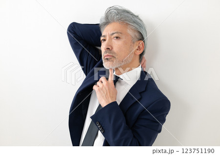スーツ姿の男性 ビジネスマン 実業家 スーツ姿の男性 ビジネスマン 実業家 123751190